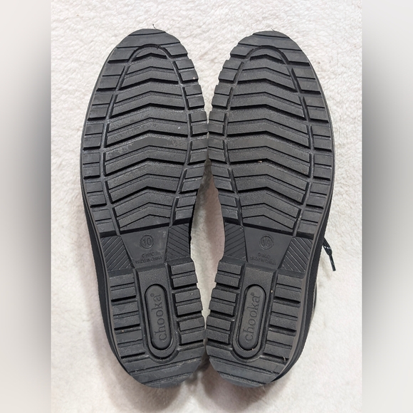 Chooka Redmond Hiker Black Waterproof Lace-Up Rubber Rain Boots, Women's Size 10 - Picture 8 of 11